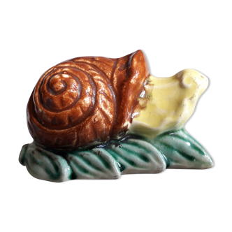 Vintage ceramic in the shape of a snail