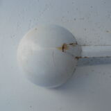 Vintage white enamelled ladle