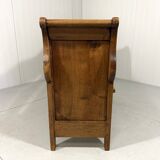 Antique oak bench in Biedemeier style 1860-1900