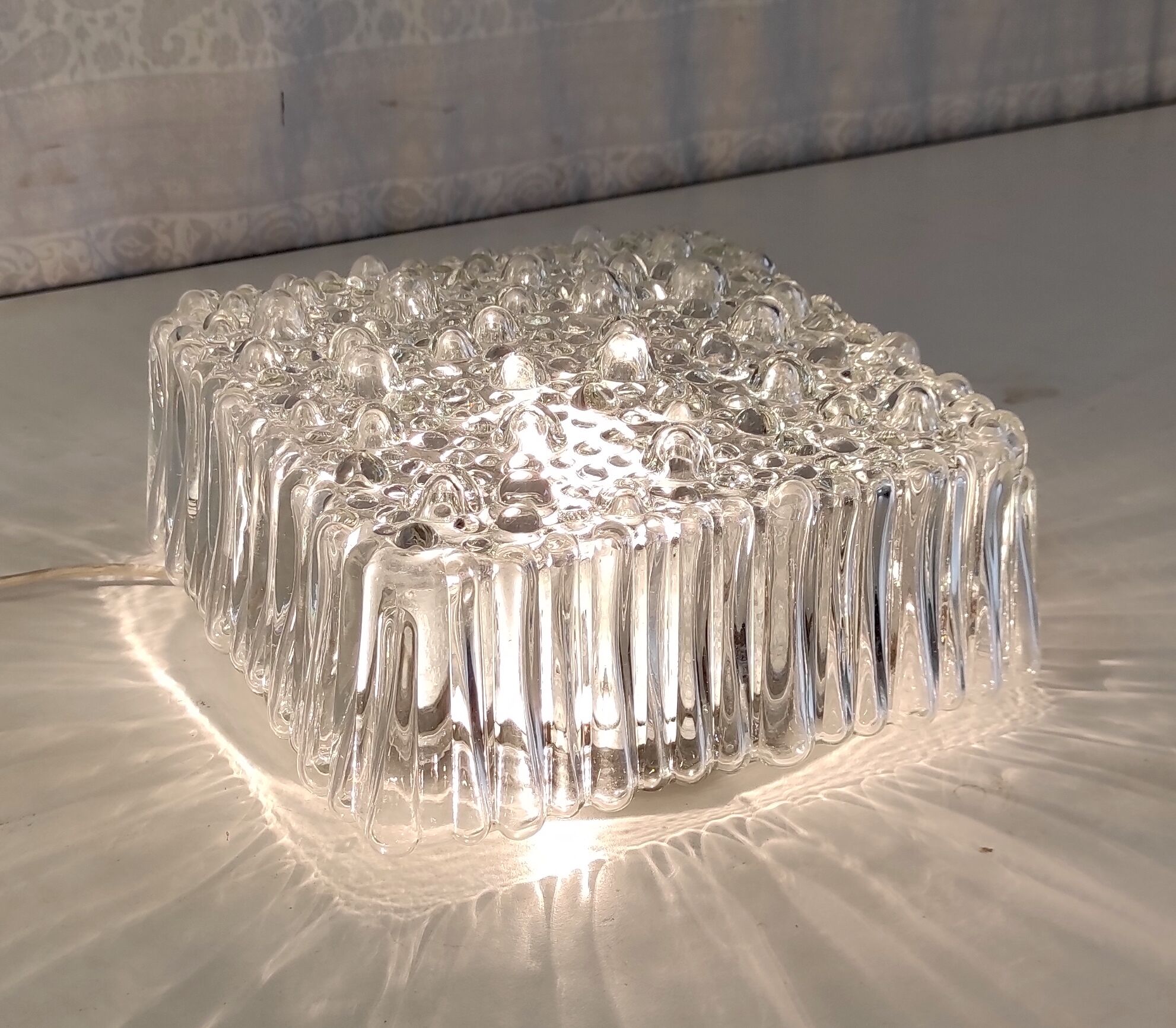 Bubble glass wall lamp/ceiling lamp (GM) – 60s