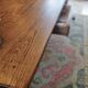 Large solid oak farmhouse table with two drawers 260 cm x 100 cm