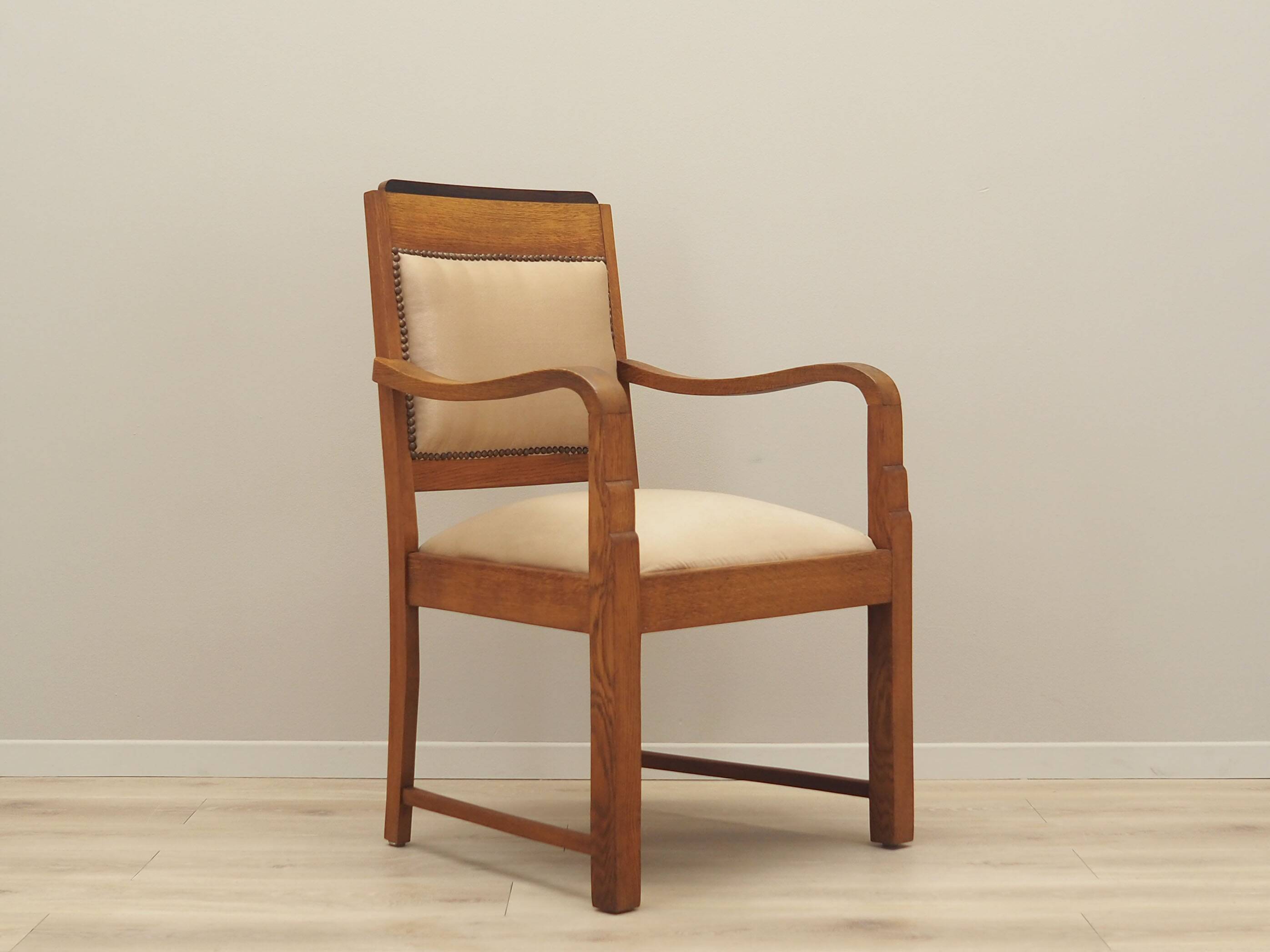 Fauteuil en chêne, Art Déco, années 1950, production : Danemark