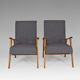 Pair of Scandinavian armchairs, Mid-Century