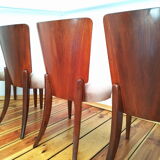 Set of four chairs H-214 proj.J.Halabala, the 50s Czechoslovakia