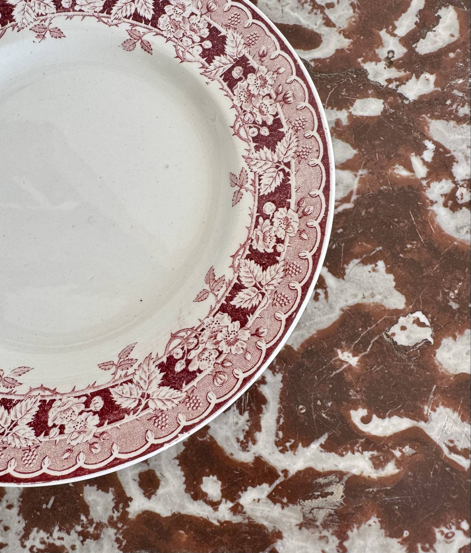 Saint-Amand earthenware compote dish