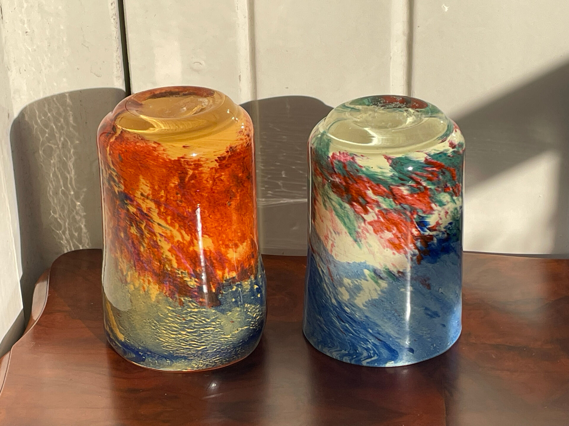 Da’ Rossi 2008 pair of artisanal handblown glass tumblers