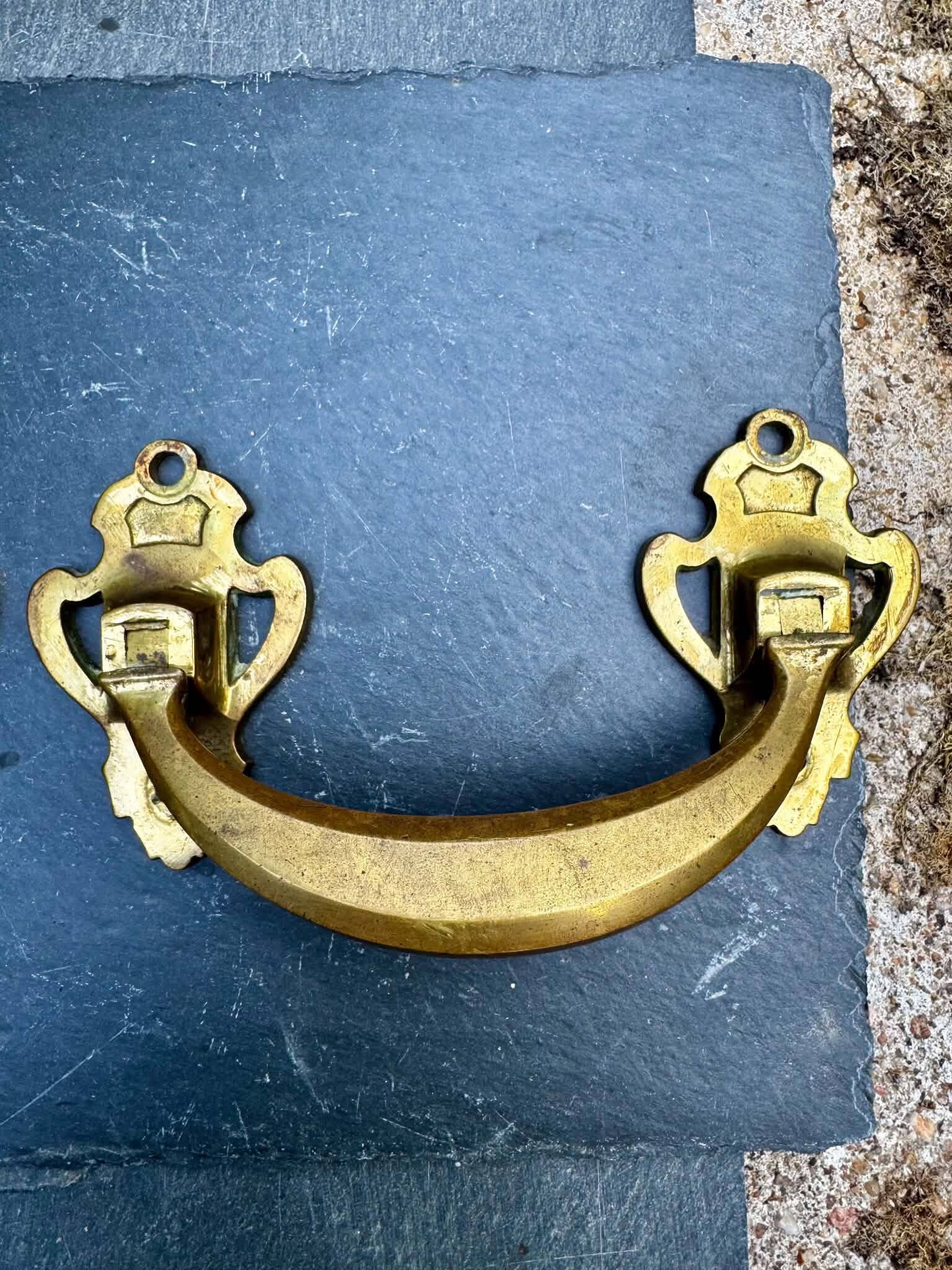 Pair of bronze handles signed L.PINET Art Nouveau