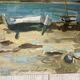 Marine Oil on panel Brittany Trestel beach
