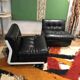 Amanta faux leather armchairs by Mario Bellini for B&B Italia