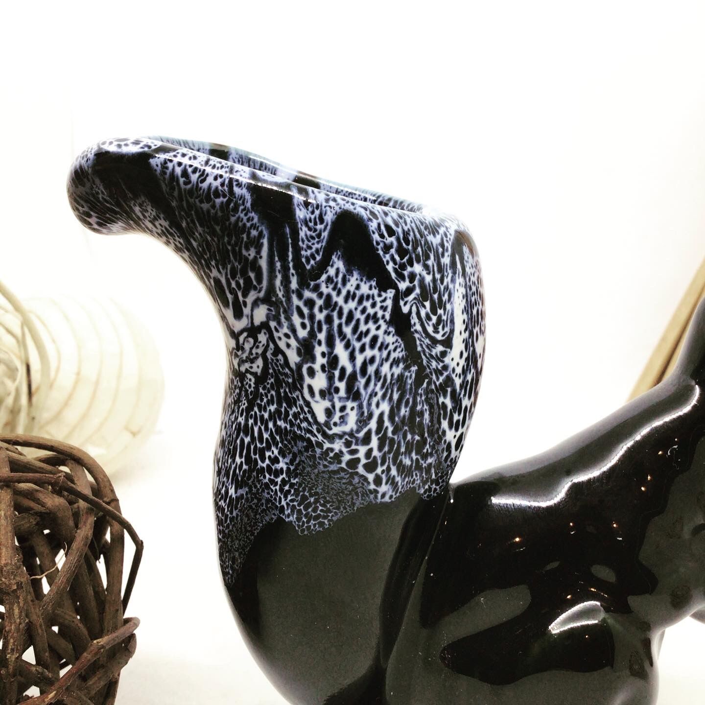 Vallauris squirrel vase