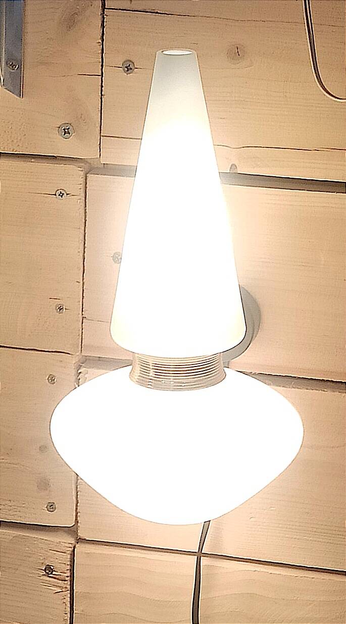 60s double lighting wall light Height 32.7 cm