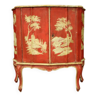 20th century lacquered and painted Venetian sideboard