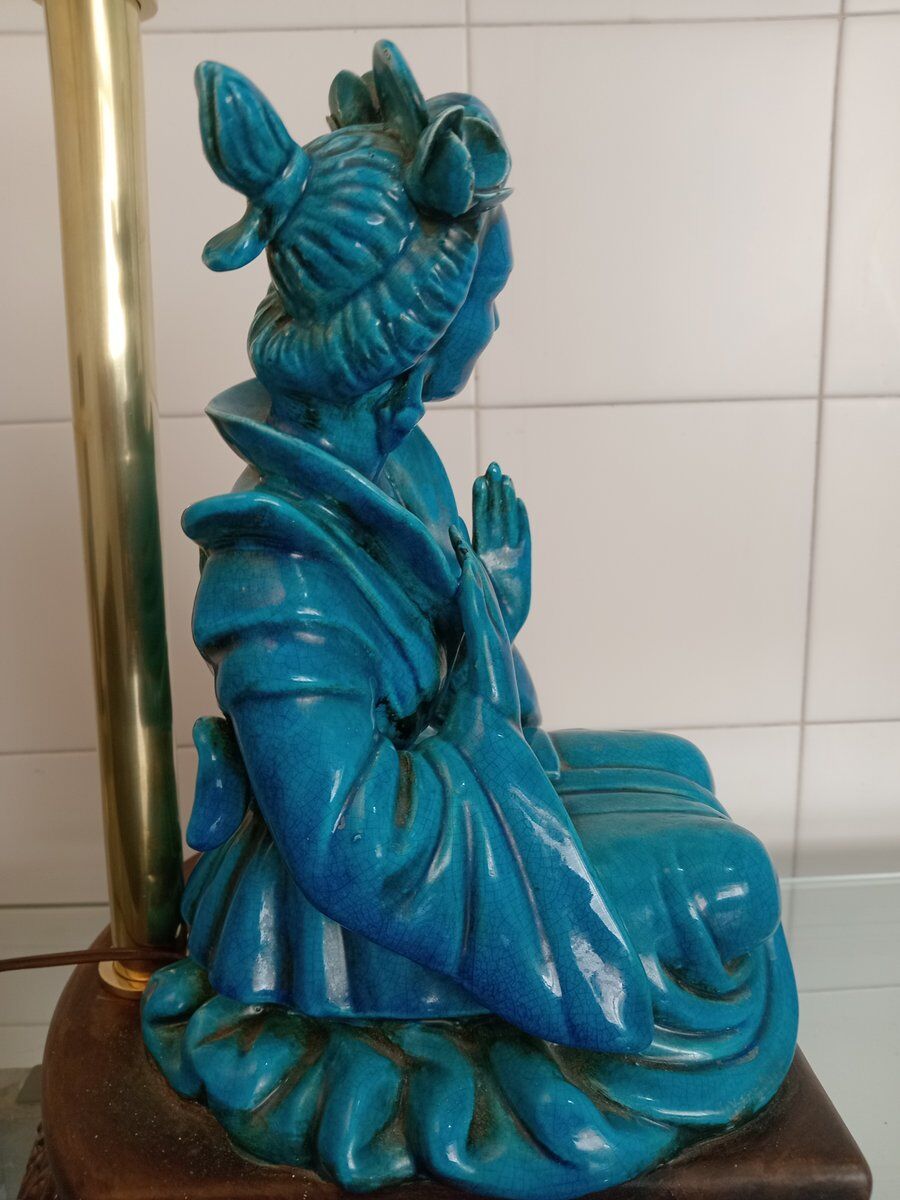 Lampe femme orientale par GES Sesto Fiorentino, années 1960.