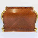 G. Durand Louis XV Bombe Commode, Marquetry, Gilt Bronze, 1880, Paris, France