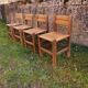 Vintage brutalist chairs 1950