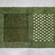Traditional handwoven green Moroccan wool rug