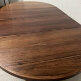 Scandinavian dining table in rosewood veneer "by John MORTENSEN"