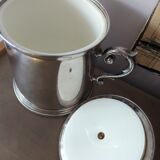 Silver metal ice bucket