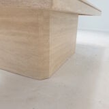 Italian travertine coffee table, 1980's