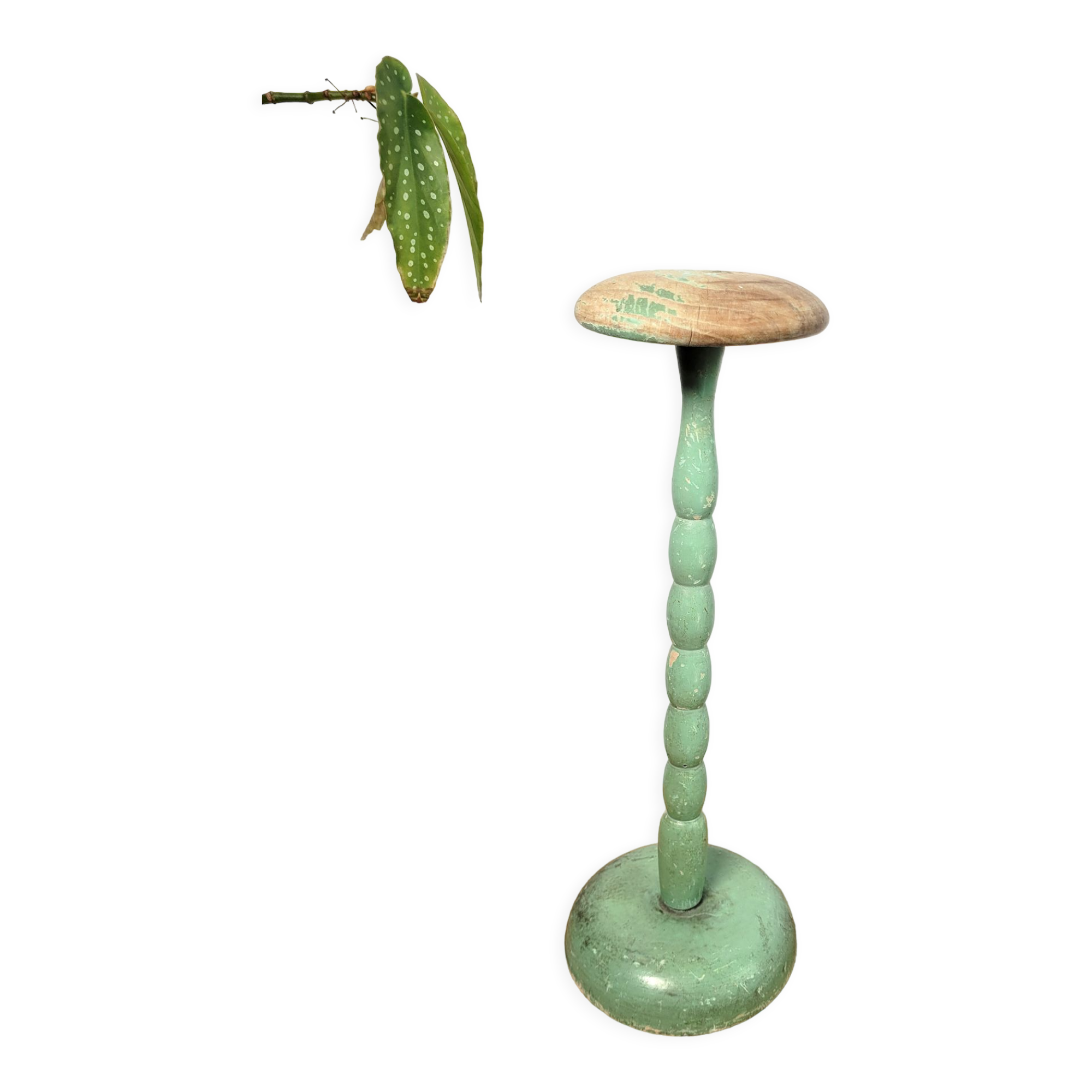 Old green hat holder