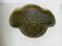 Olive green earthenware plate