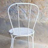 Paire de chaises de jardin en fer
