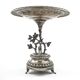 Figural eclectic fruit bowl, silver-plated brass, Poland, 19th century