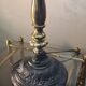 1920 Parisian lamp Leleu style brass shade 40x22 very good condition