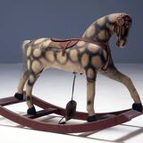 Antique Rocking Horse, 1940s, Czechoslovakia