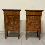 Large Art Deco bedside tables, Italy, 1930s, set of 2