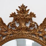 Paire de grands miroirs baroques dorés du XXe siècle par Deknudt, Belgique