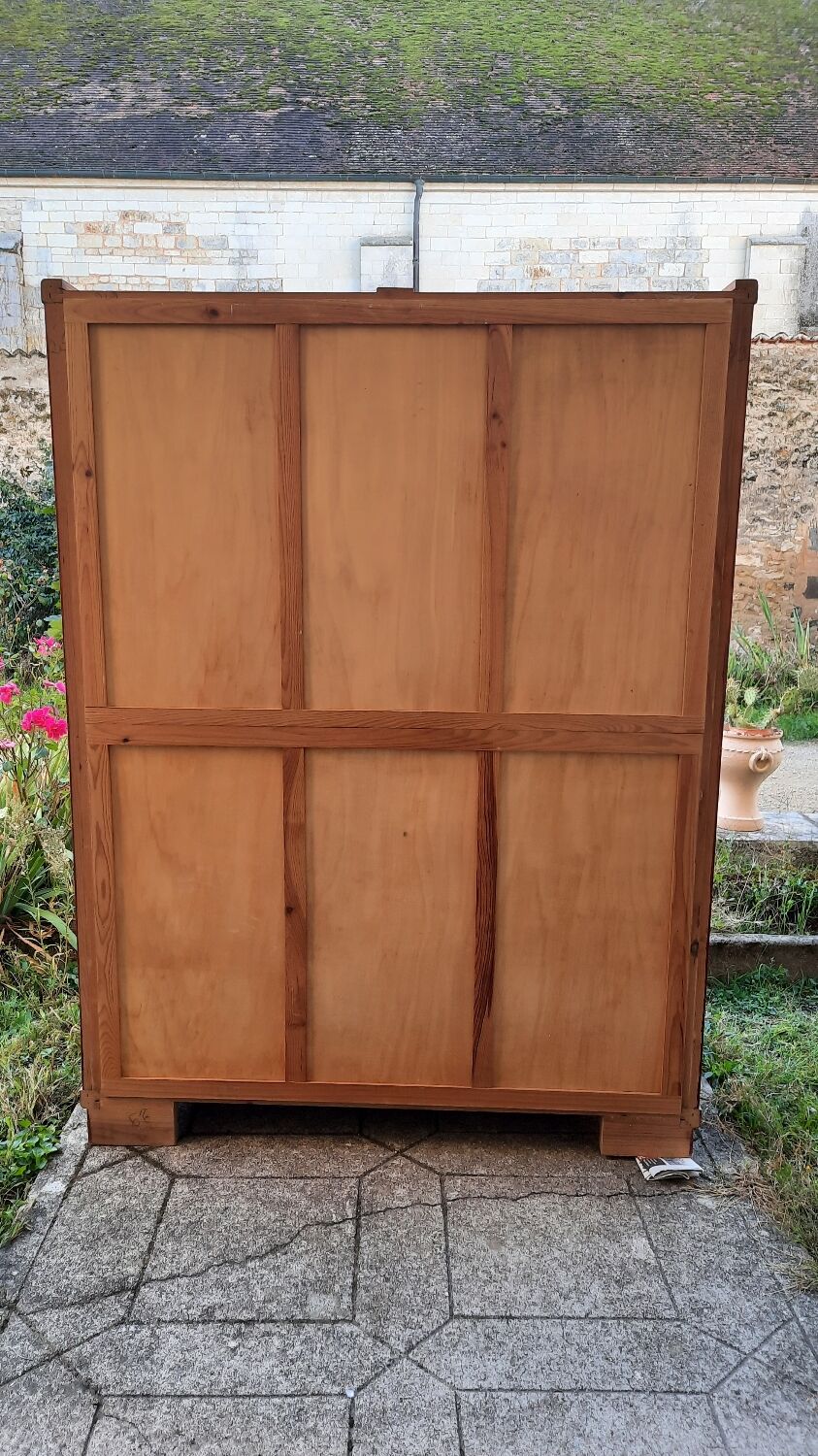 Vintage wardrobe with sliding door