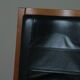 Office armchair in beech and black leather for Cofemo, Italy