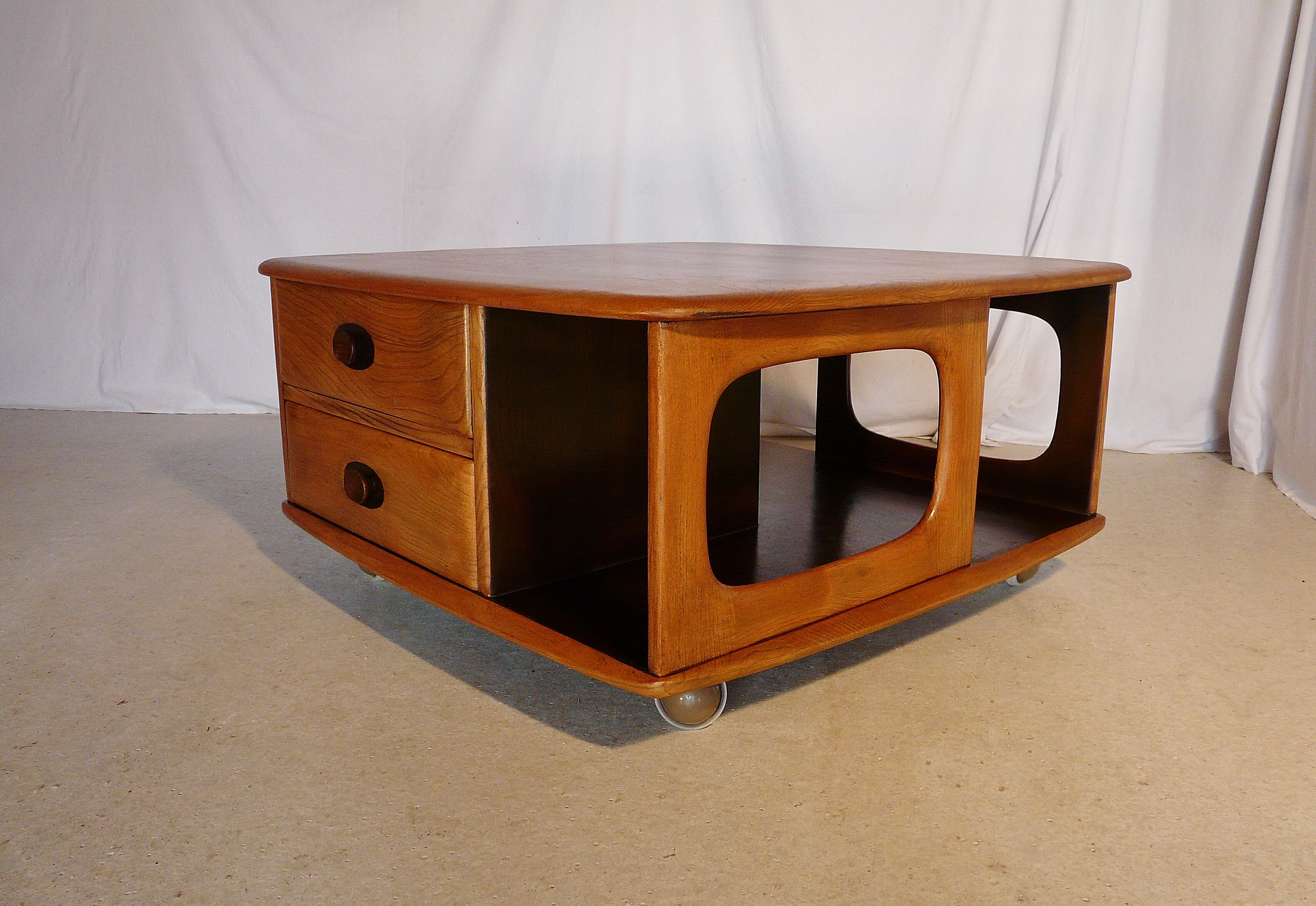 Ercol Scandinavian square coffee table