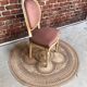 Pink medallion armchair