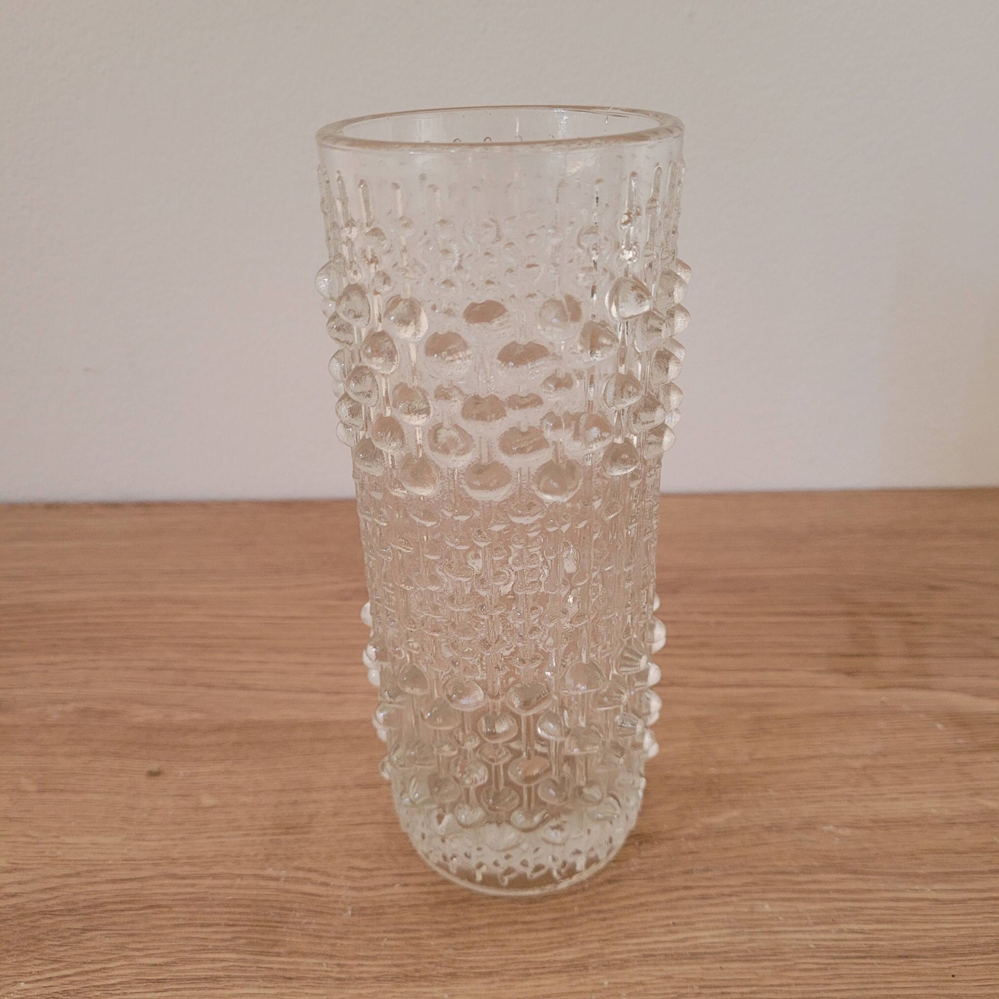 Czech Glass Art Deco Vase Heřmanova Hut "Sklo union", 70's