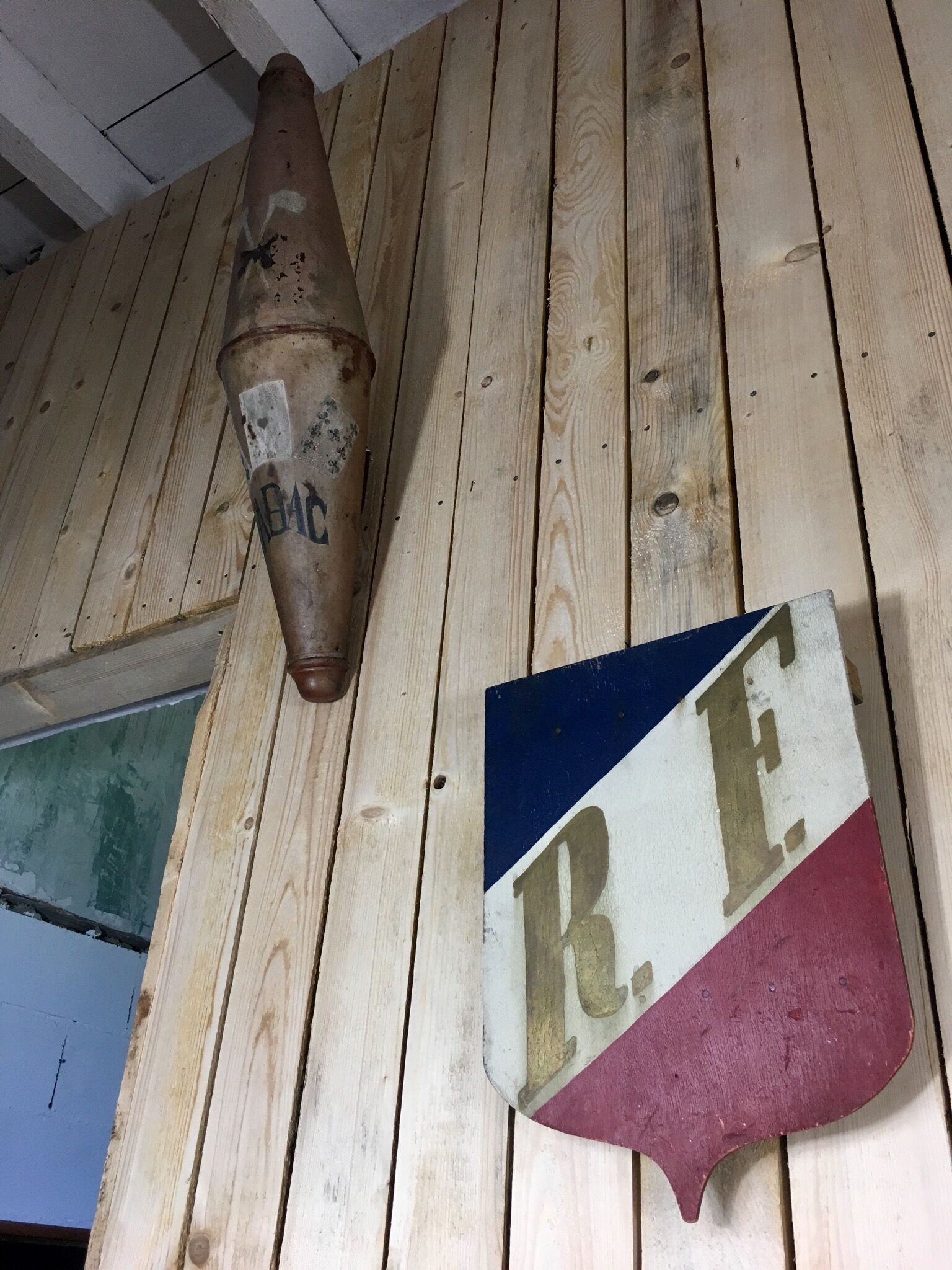 Old flag door French Republic