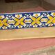 Hand-painted wooden shelf