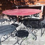 Old metal garden room