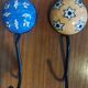 Set of 3 ceramic coat hooks