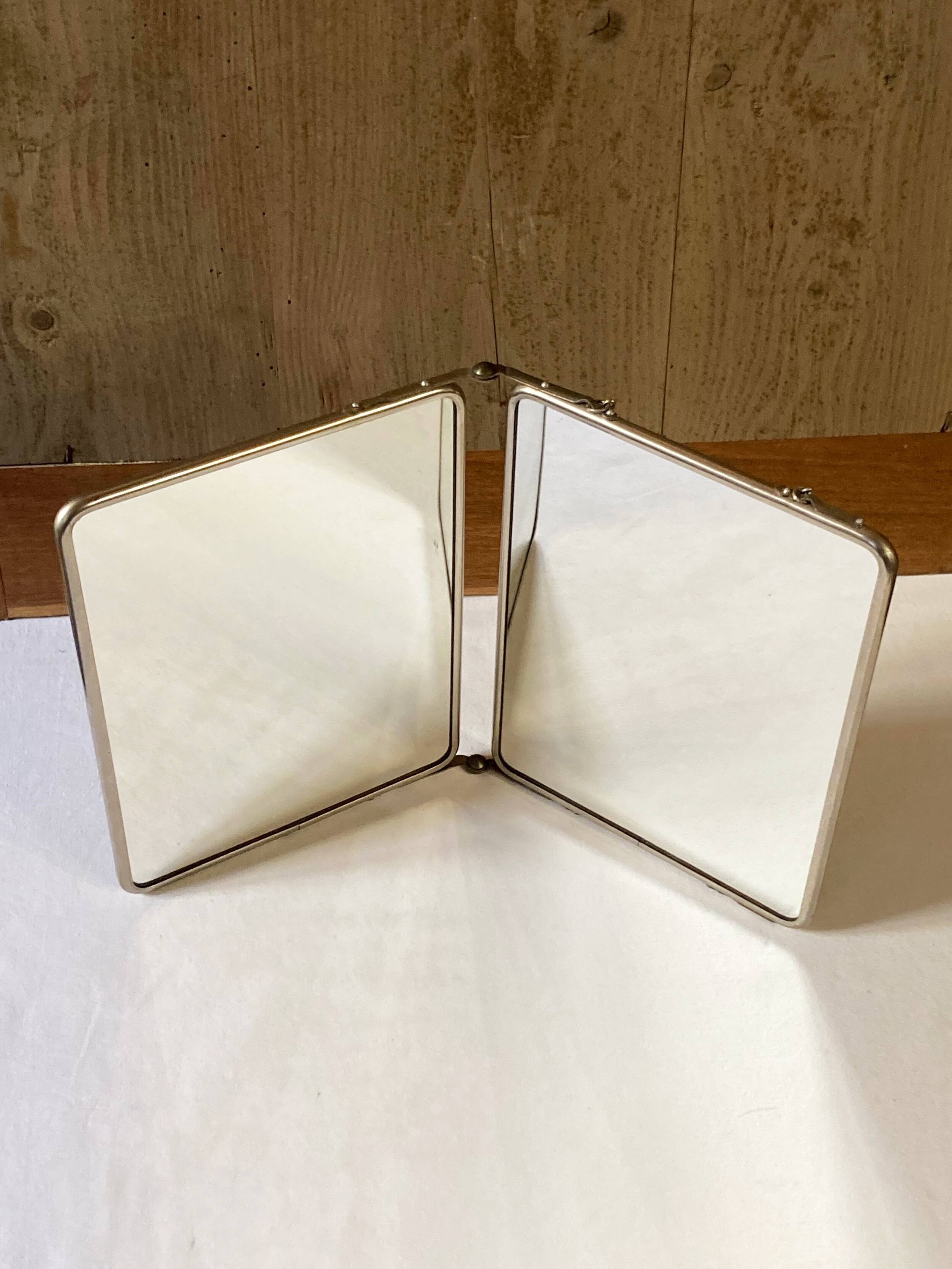 Miroir de barbier dyptique