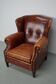 Vintage Dutch club chair in cognac leather, 1970s