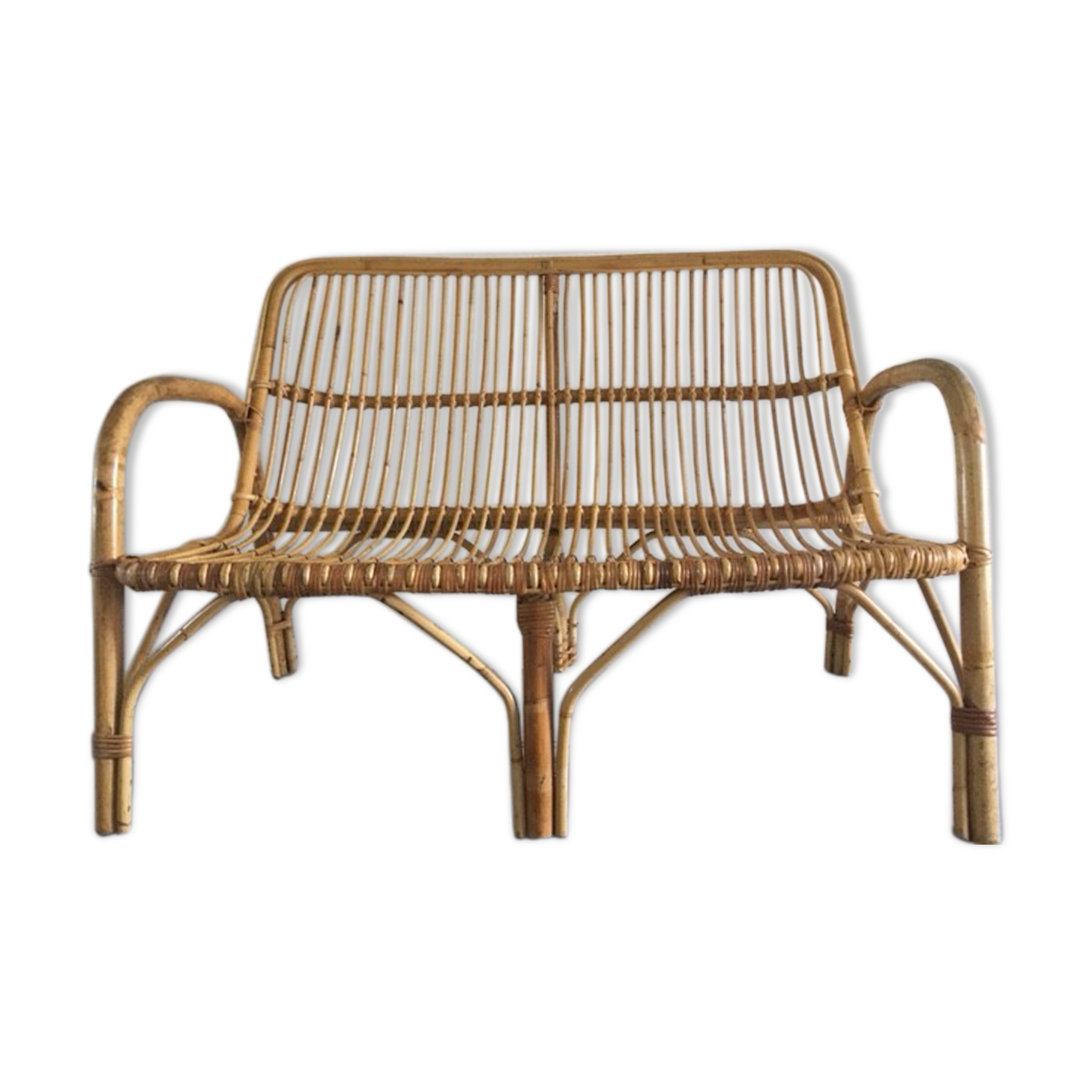 Seat rattan 2 seater