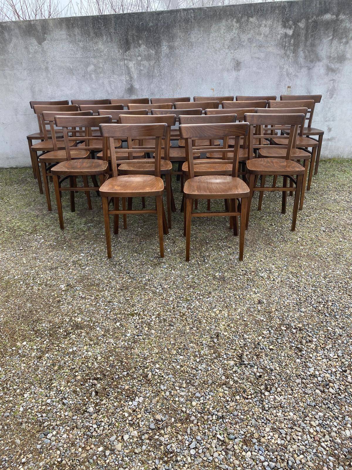 Set of 24 bistro chairs