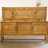 Vintage 1960s oak cabinet - cupboard style of Danish design Henning Kjærnulf