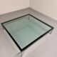 XXL coffee table LC10 design by Le Corbusier for Cassina, 1980s, glass.