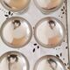 Set of 6 large ice cream cups on foot, in 18/10 stainless steel (ref 6)