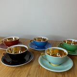 Coffee service in real Limoges porcelain, GBA, Gérard Duffreisseix and abbot