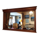 Large wall mirror in Louis-Philippe style made of solid wood.