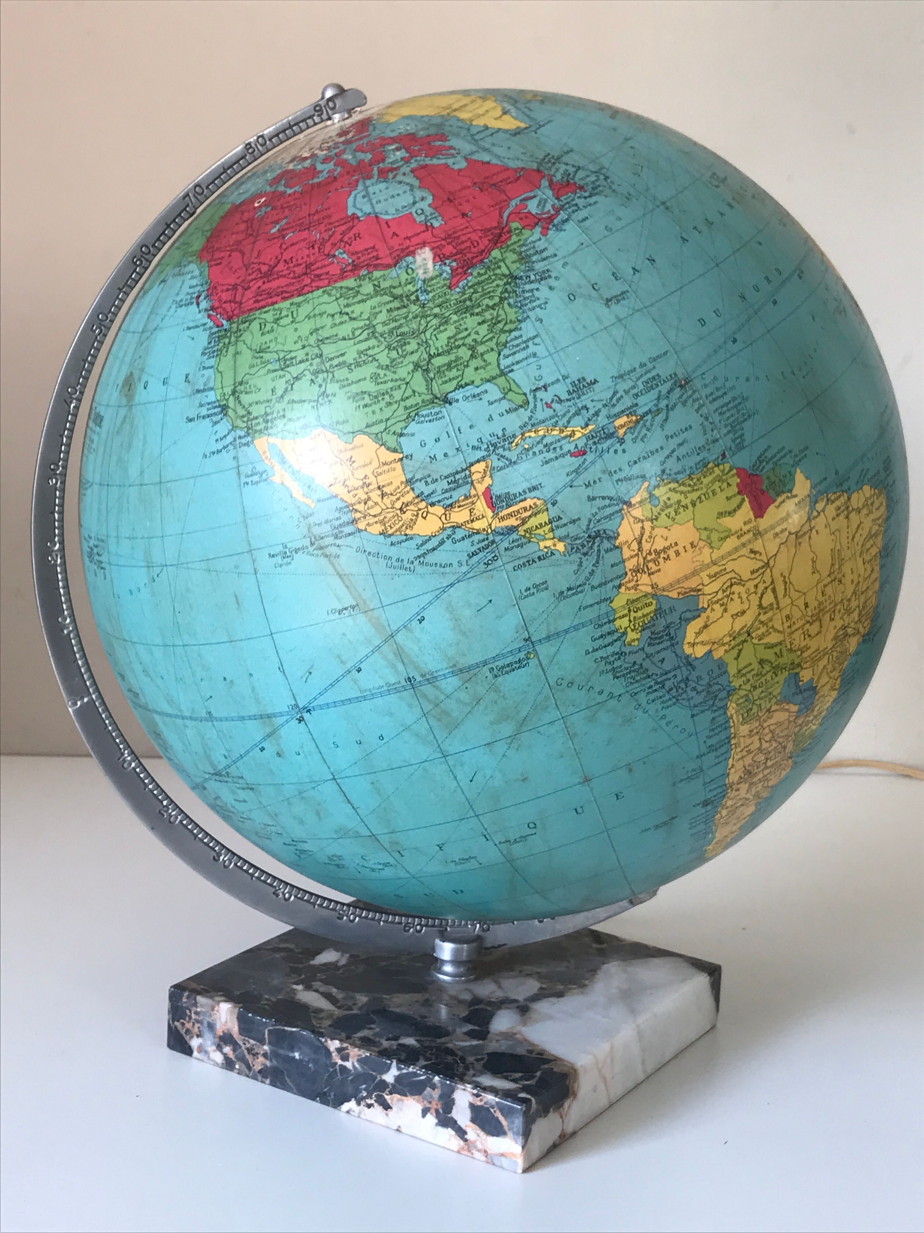 Luminous glass globe 1962